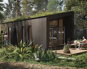 Eco Lodge 2 persons in Lattrop-Breklenkamp, Twente, Overijssel with terrace and green surroundings, ideal vacation home for nature lovers.